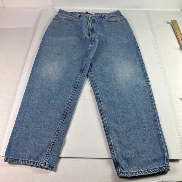 Y2K Levi's Jeans Men's 34x29* 560 Comfort Loose Fit Tapered Blue Denim Tag 35x30 - Picture 1 of 16